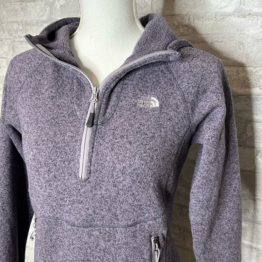 The North Face purple 1/4 zip jacket size S - Picture 2 of 4